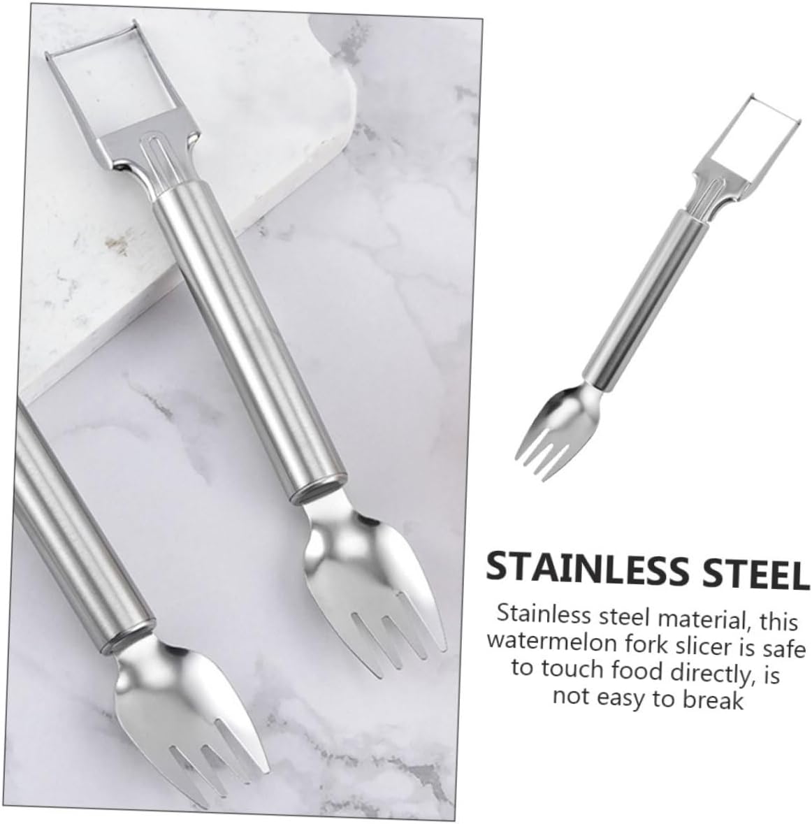 Stainless Steel Watermelon Cutter Two in One Fruit Cutting Tool
