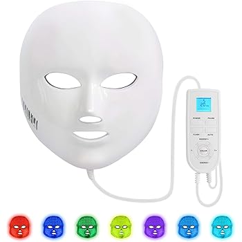 Download Amazon Com Dermashine Pro Wireless 7 Color Led Mask For Face Photon Red Light For Healthy Skin Rejuvenation Therapy Collagen Anti Aging Wrinkles Scarring Korean Skin Care Facial Skin Care Mask Beauty PSD Mockup Templates