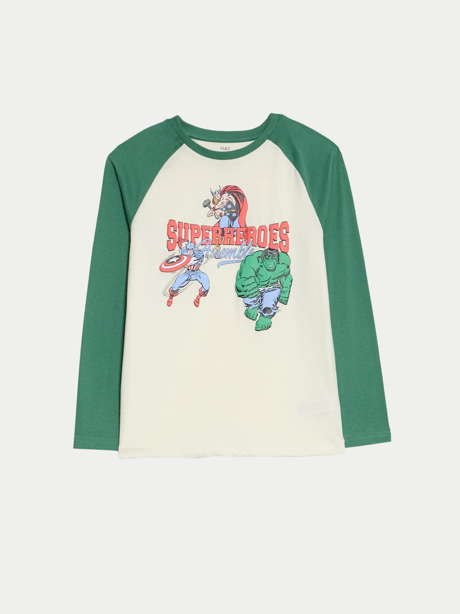 Marks & Spencer Pyjama Avengers™ Enfant en Pur Coton, pour Garçon, Coupe Standard