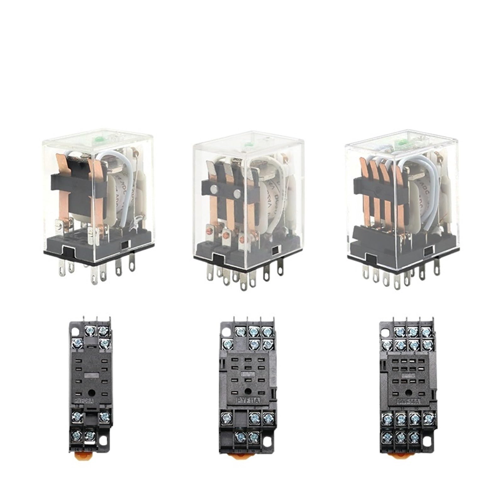 Relais HH53P AC DC commande circuit automatisme industriel 12V 24V