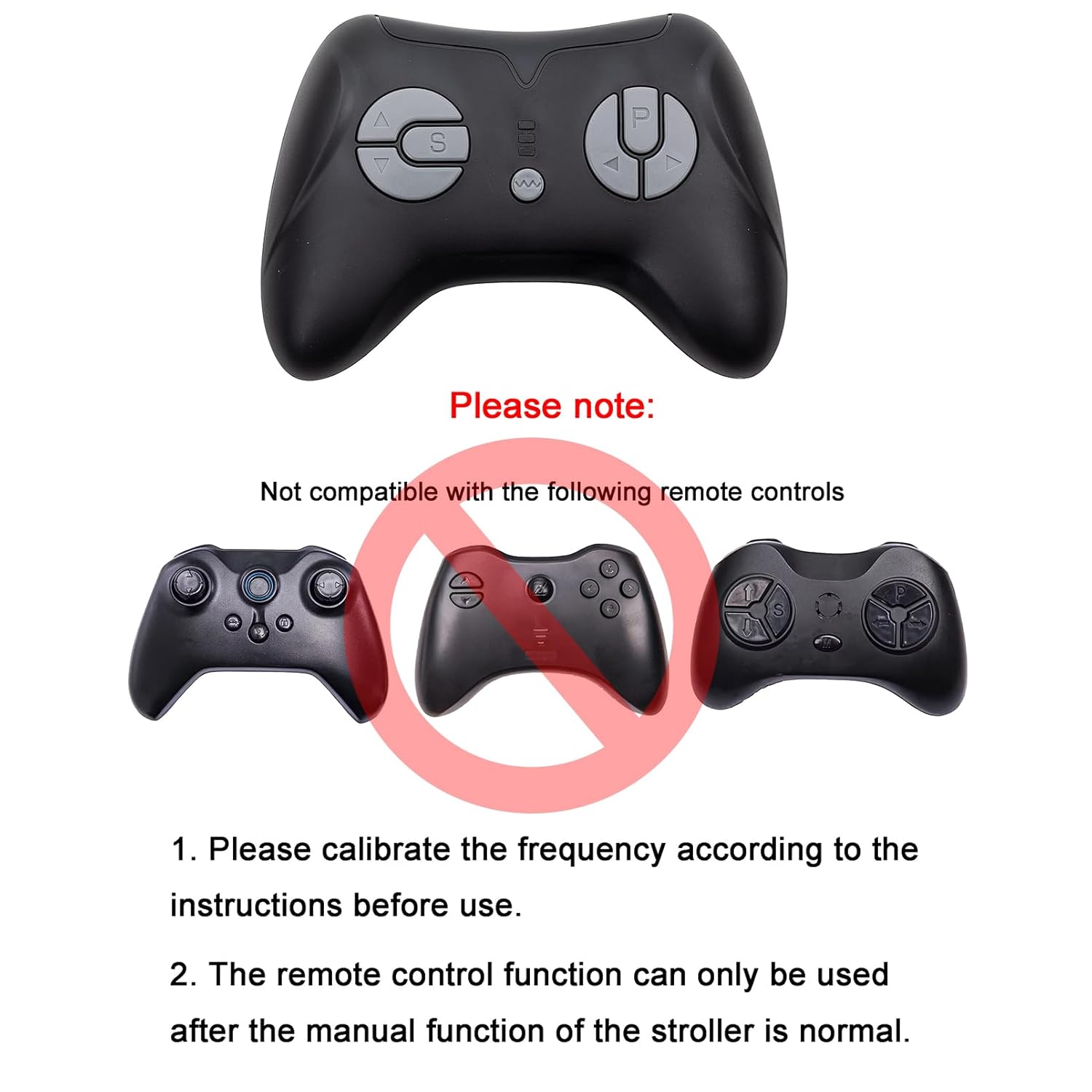 FULIHUAPOW JR1839 FCC Black 2.4G Bluetooth Remote Control Transmitter Accessories,Powered Wheels Children Electric Ride On Toy Car Replacement Parts