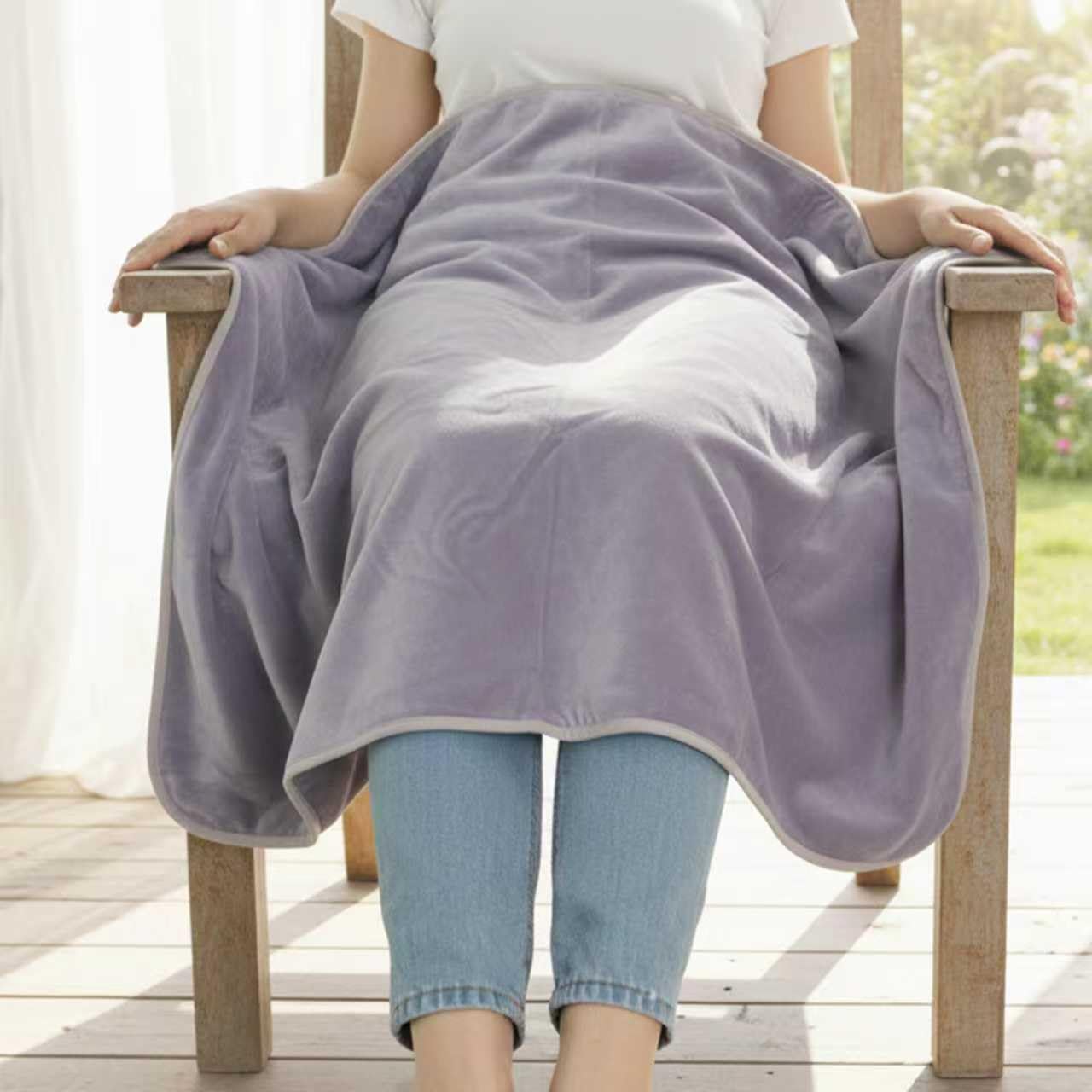 Grounding Blanket 60x80 inch Grounding Sheets Queen, Grounding Mat for Improved Sleep, Relieving Pain,Conductive Grounded Mats with Grounding Cord (Cream, 60 * 80 in) (Gray, Baby)