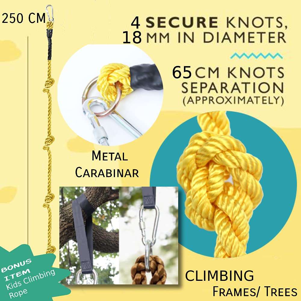 Artoflifer Junior Ninja Tree Climbers Climing Holds for Trees, 15