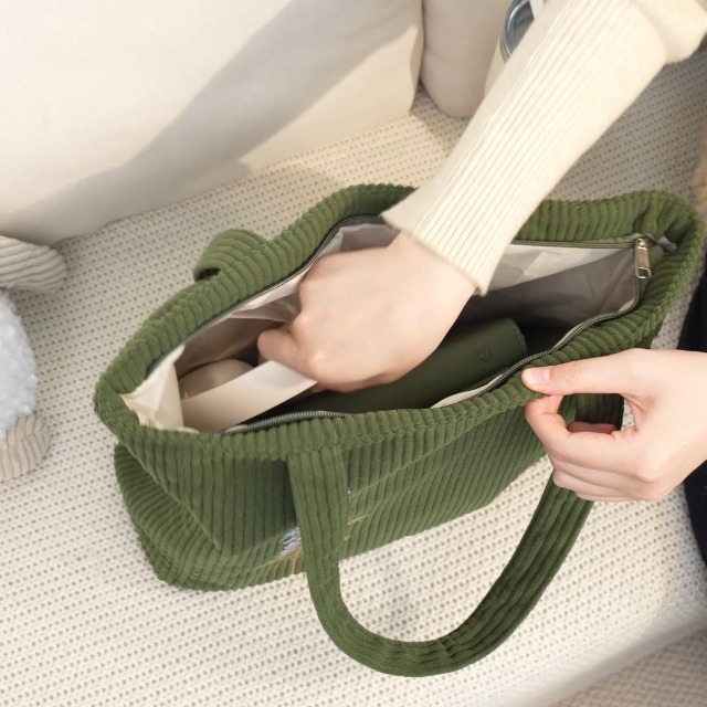 Bolso tote personalizado de pana para mujer miniatura 7