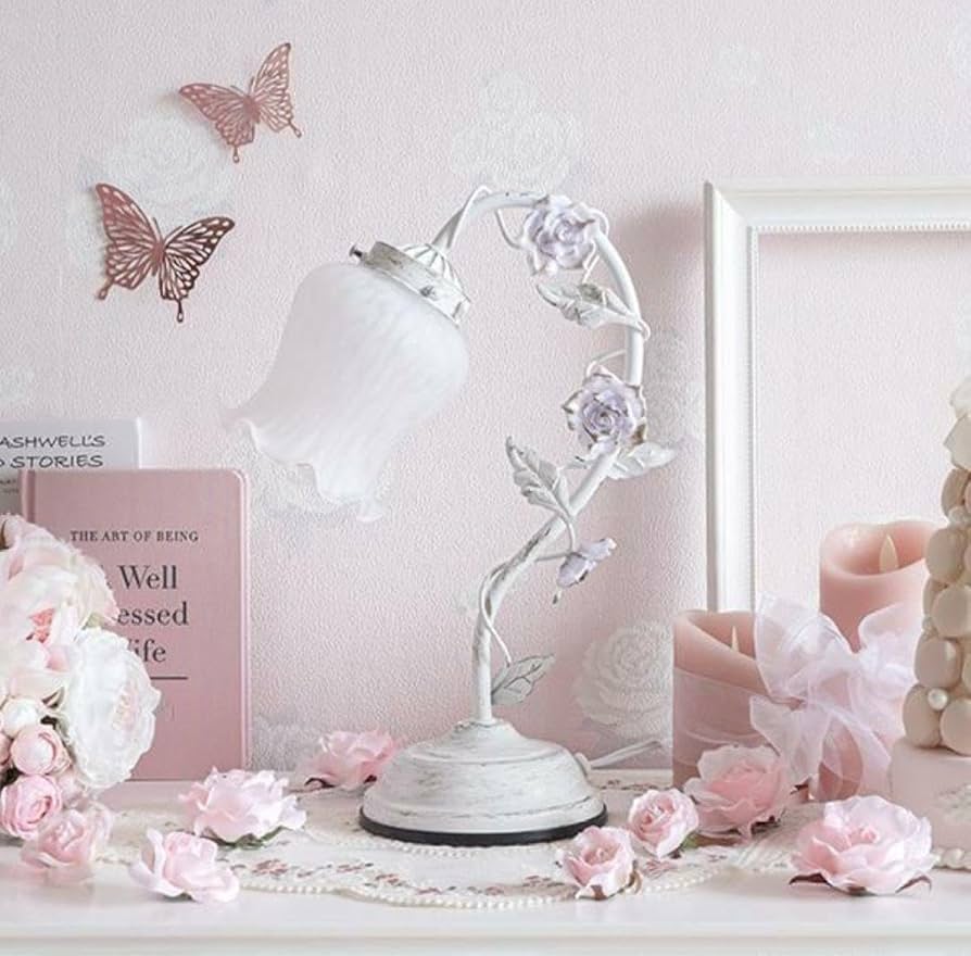 ♡スタンドライト♡お花 韓国風インテリア フラワー 姫系 女の子 ホワイト 白 Amazon.co.jp: スタンドライトお花 韓国風インテリア フラワー