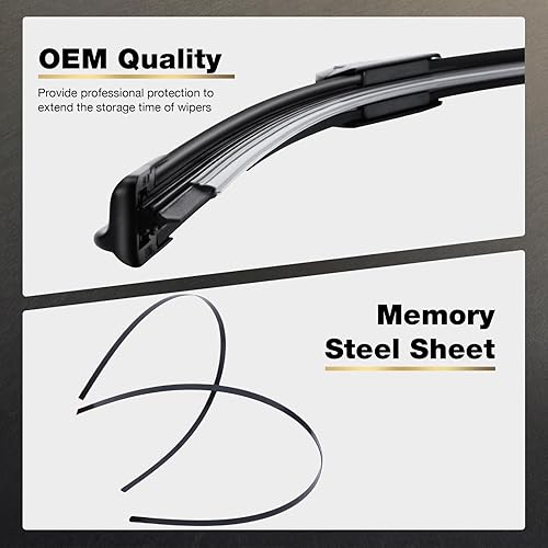 Miniatura 3 de Escobillas de repuesto para limpiaparabrisas de 20 pulgadas + 20 pulgadas para Ford F150 F250 F350 F450 F550 2008-1999 Expedition 2007-1999 Explorer