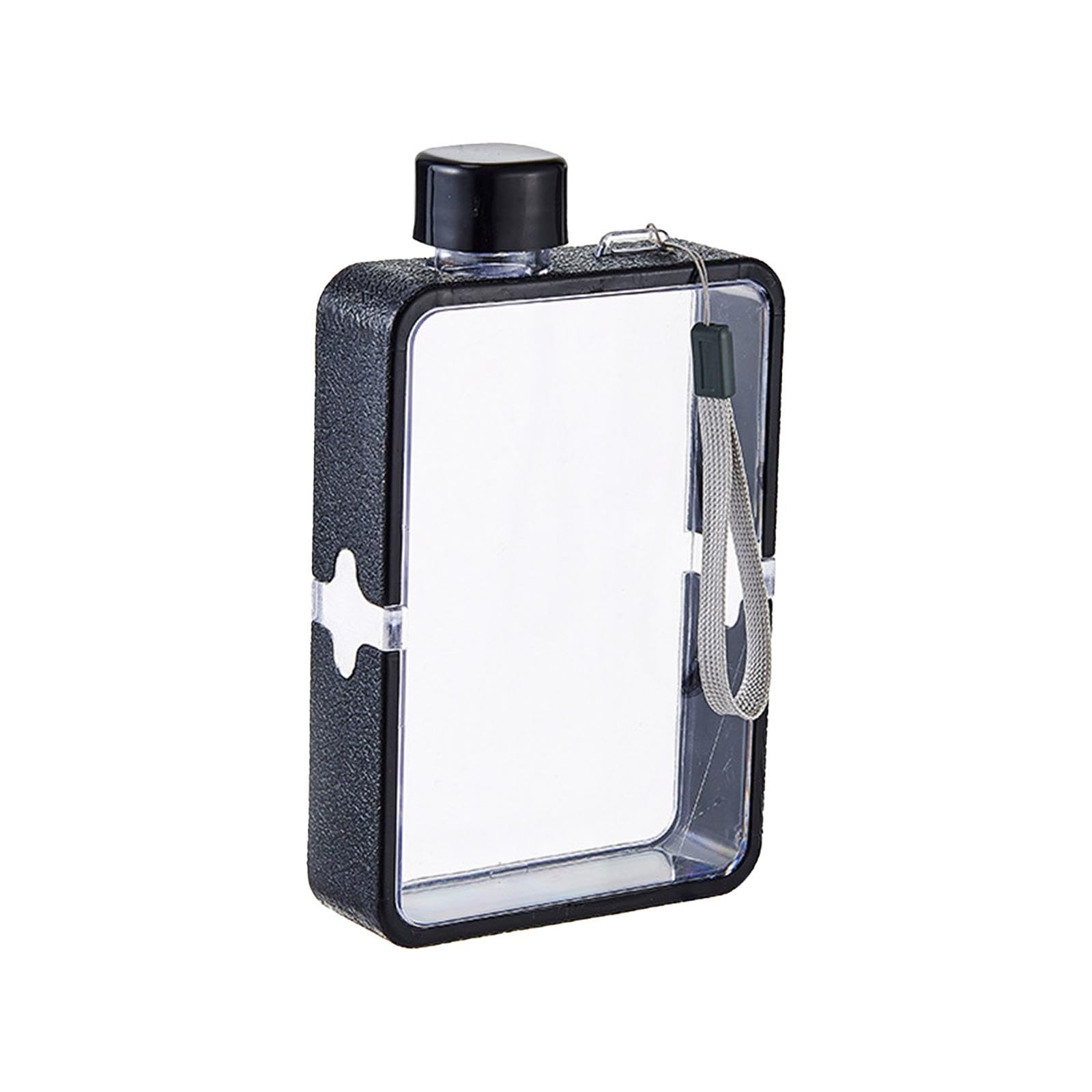 Flat Water Bottle | Leakproof Outdoor Hydration Jug for Hiking, Cycling, Travel | 380ml Capacity, Square Design | High Impact, Portable, PP Durable, Lightweight, Odour Free, Glass Free-image-16