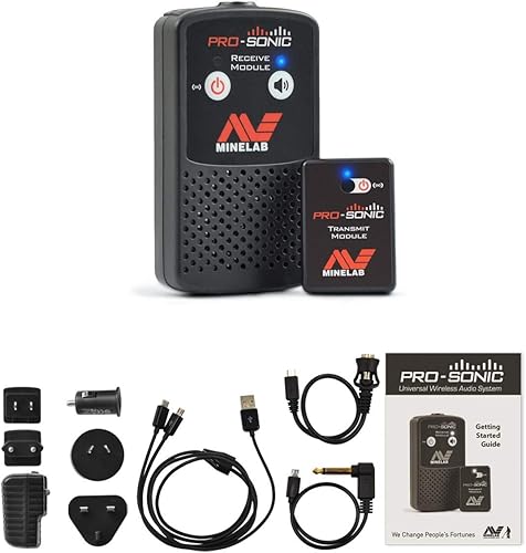 Miniatura 2 de MINELAB Sistema de audio inalámbrico con detector de metales PRO-Sonic (compatible con auriculares, cargador incluido)