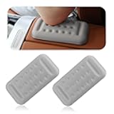 2PCS Car Arm Rest Elbow Pads,Comfortable Car Arm Rest Cushion with Memory Foam Pad for Arm Support,Universal Car Interior Accessories Car Door Armrest Pad (Gray)