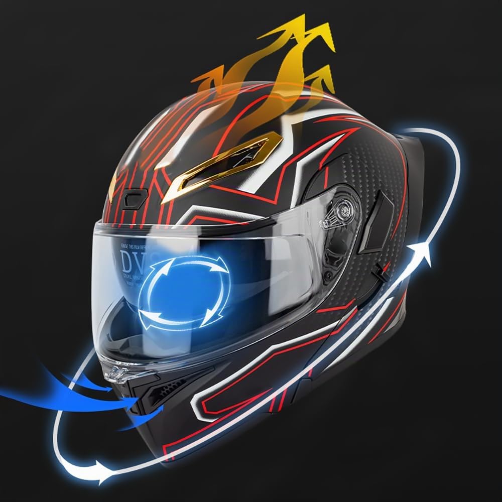 Casco de Moto Modular con Bluetooth Slot Integrado, ECE Homologado Casco Integrales Moto Jet Scooter para Mujer Hombre Adultos,con Doble Visera Casco Bluetooth Flip Up
