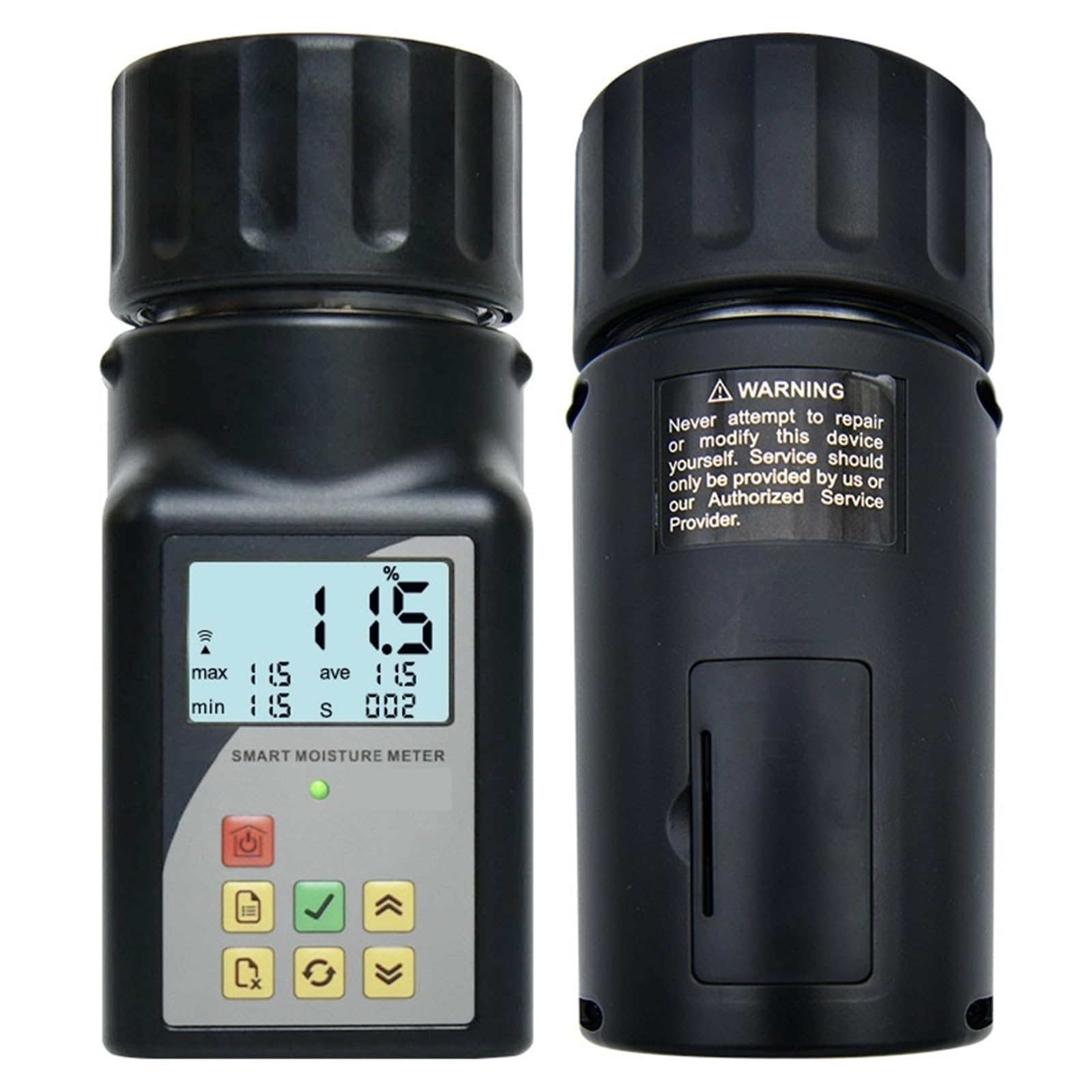 Amrttwy One Color Moisture Meter, Soil Test Kits, Smart Grain Moisture Meter For 25 Kinds Corn Rice Wheat Peanut Hygrometer Portable Peas Beans Humidity Water Tester