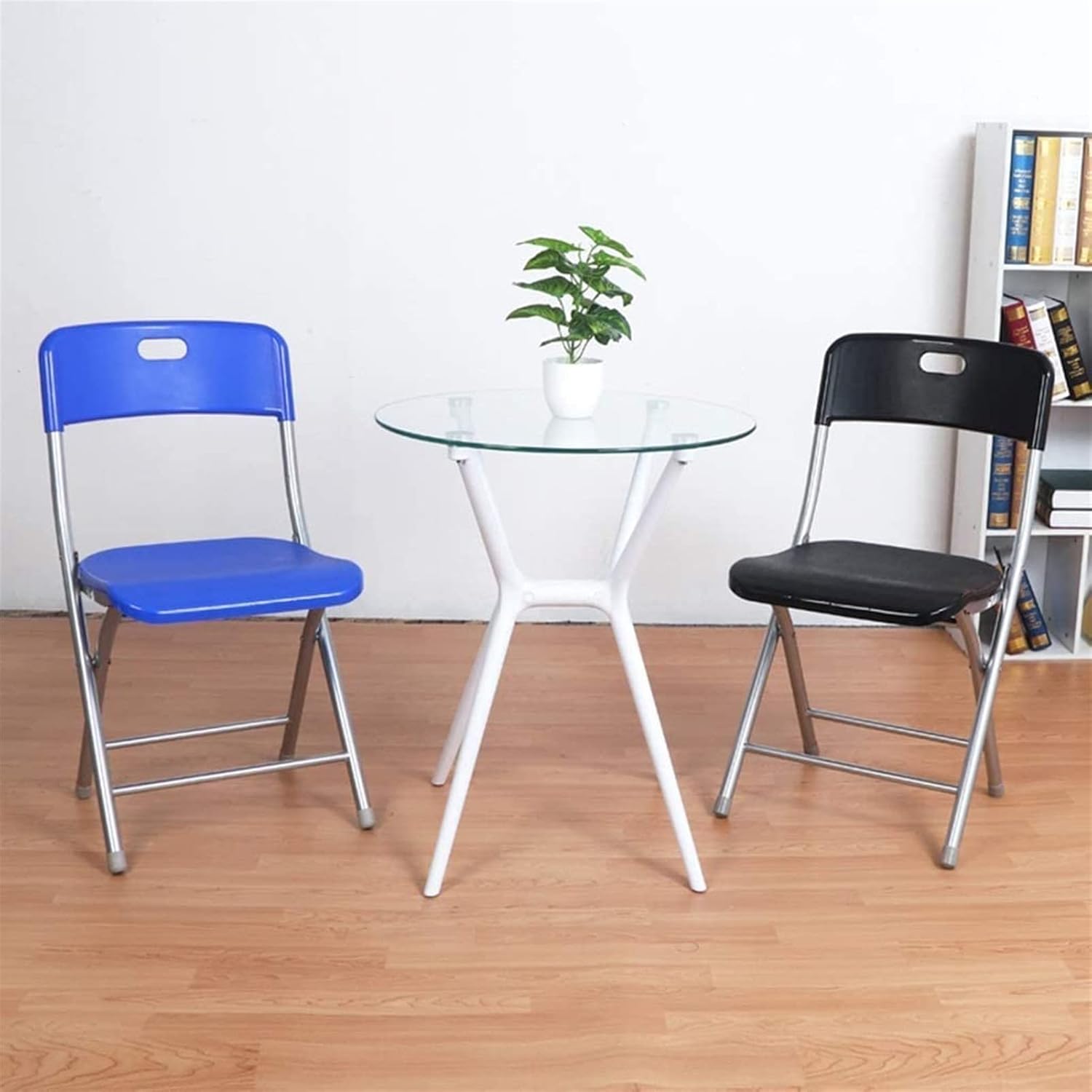 Garden Folding Chairs Simple Folding Conference Chair Office Chair Kitchen Furniture Chairs Training Chair Conference Chair Plastic Folding Backrest Stool