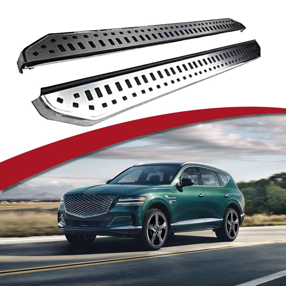 Fixed Running Board Side Step Fit 2021 2022 2023 Genesis GV80 Nerf Bars Accessories 1Pair w/Brackets