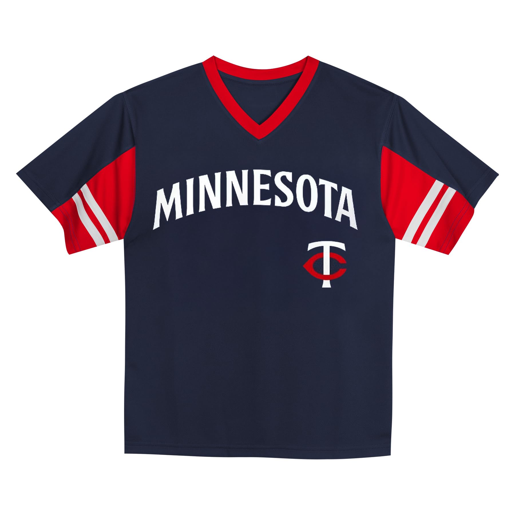 MLB Kids Youth Boys 4-18 Officially Licensed Team Color Primary Logo Baseball Fashion Top V-Neck Jersey — view 13