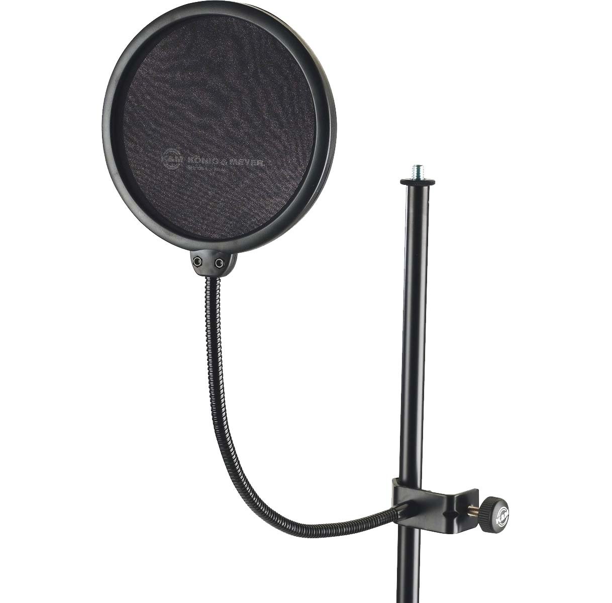 K&M 23956 Popschutz Popkiller 232 Tischstativ + keepdrum Mikrofonkabel 6m