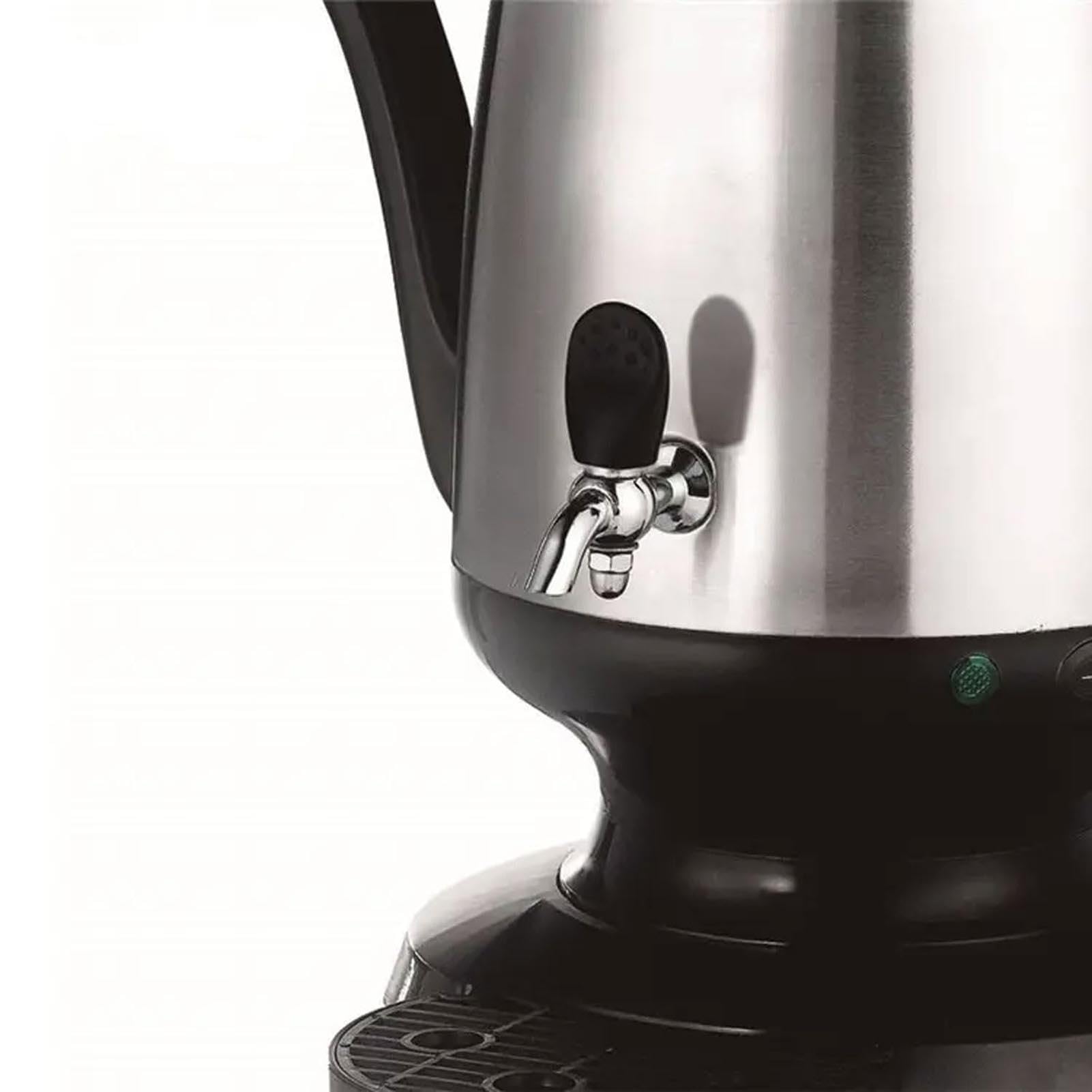 THEGA Macchina Elettrica per Il tè con Spegnimento Automatico E Protezione Contro Il Funzionamento A Secco; capacità di 4 Litri per Il Bollitore E 1 Litro per La Teiera.