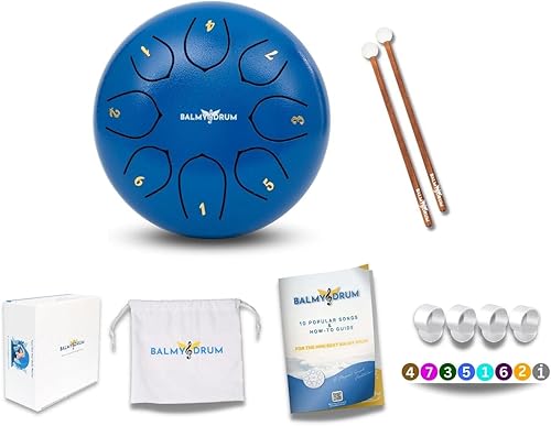 Vista 15 de El Balmy Drum - Tambor de Lengua de Acero de 6 Pulgadas de 8 Notas, Instrumento de Tambor de Acero, Tambores para Niños y Adultos, Juego de Tambor