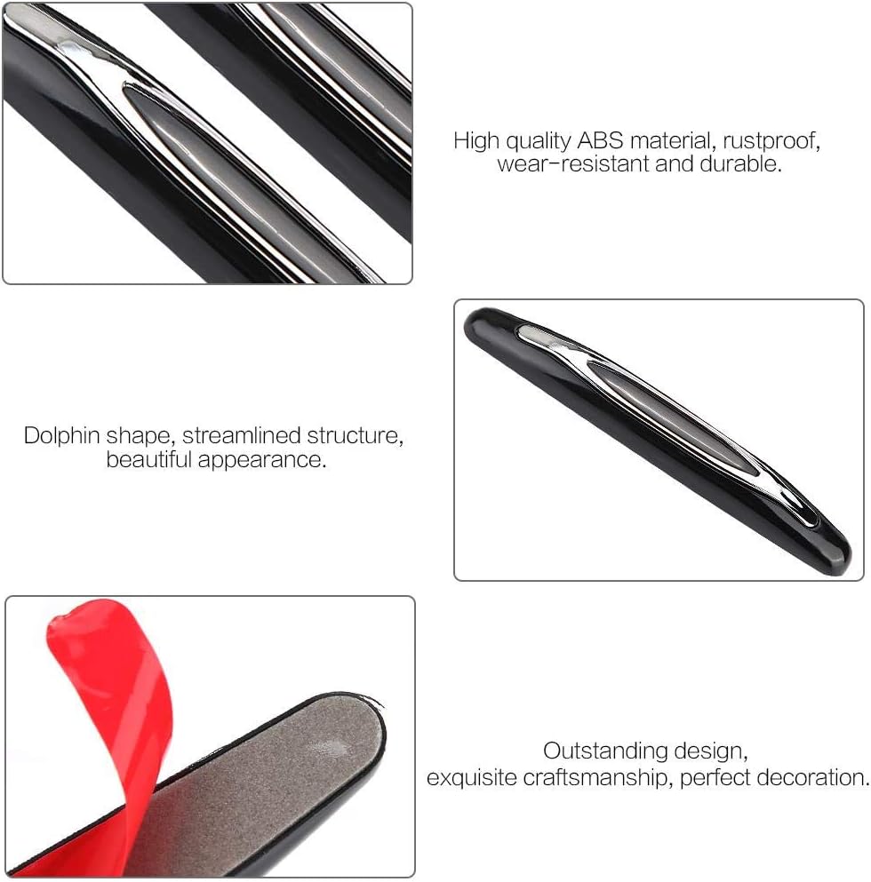 Car Door Bumper Guards, Yctze 4Pcs Car Door Protector Edge Guards 110mm Plastic Car Door Edge Guards Anti Collision Door Guards Trim Cover Black