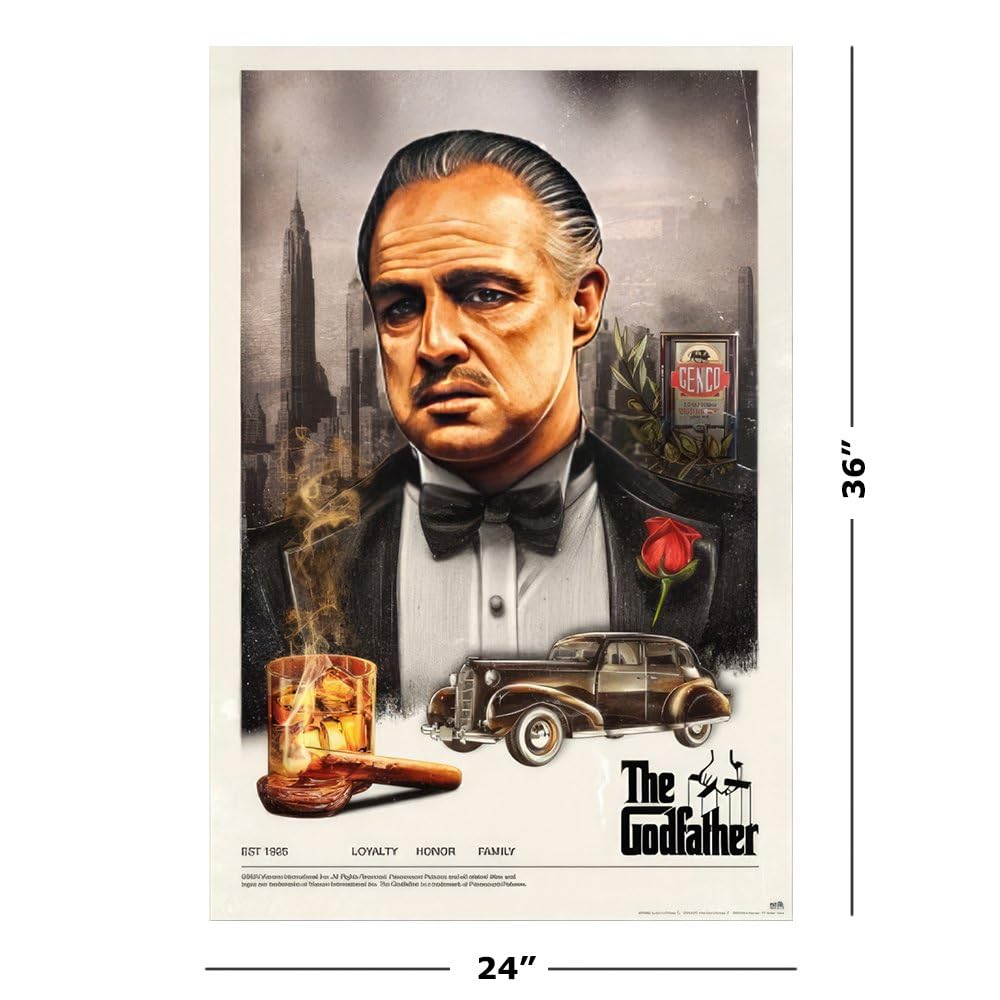 Amazon.com: The Godfather - Movie Poster (Marlon Brando - Don Vito