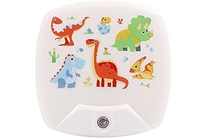 2-Pack Dinosaur LED Plug-In Night Light