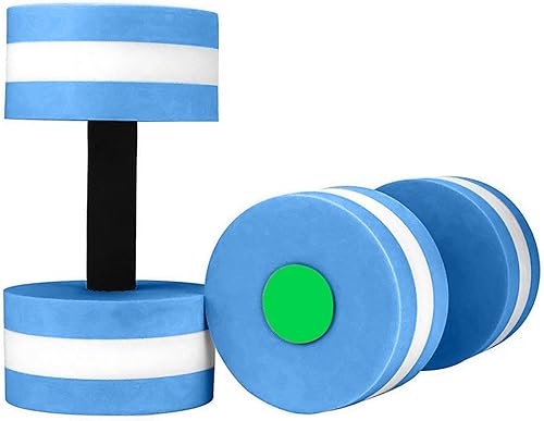 Set of 2 Water Dumbbells Aerobics Swimming Pool Dumbbells for Exercise, Sports A