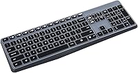 Vista 1 de Logitech - Funda para teclado inalámbrico Logitech MK235, protector de piel de teclado MK235, color negro