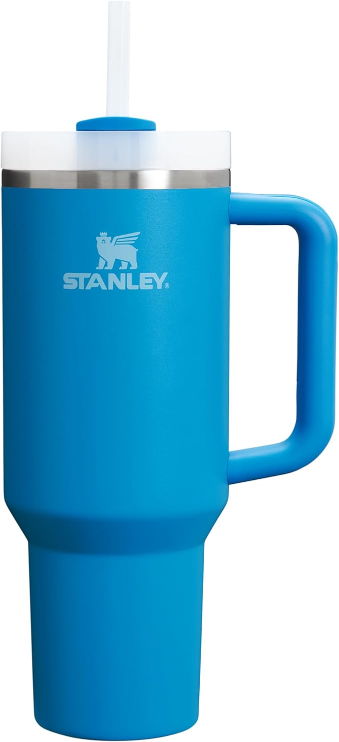 Stanley Quencher Pipetli Termos Bardak, Mavi (Azure), 0.89 Litre