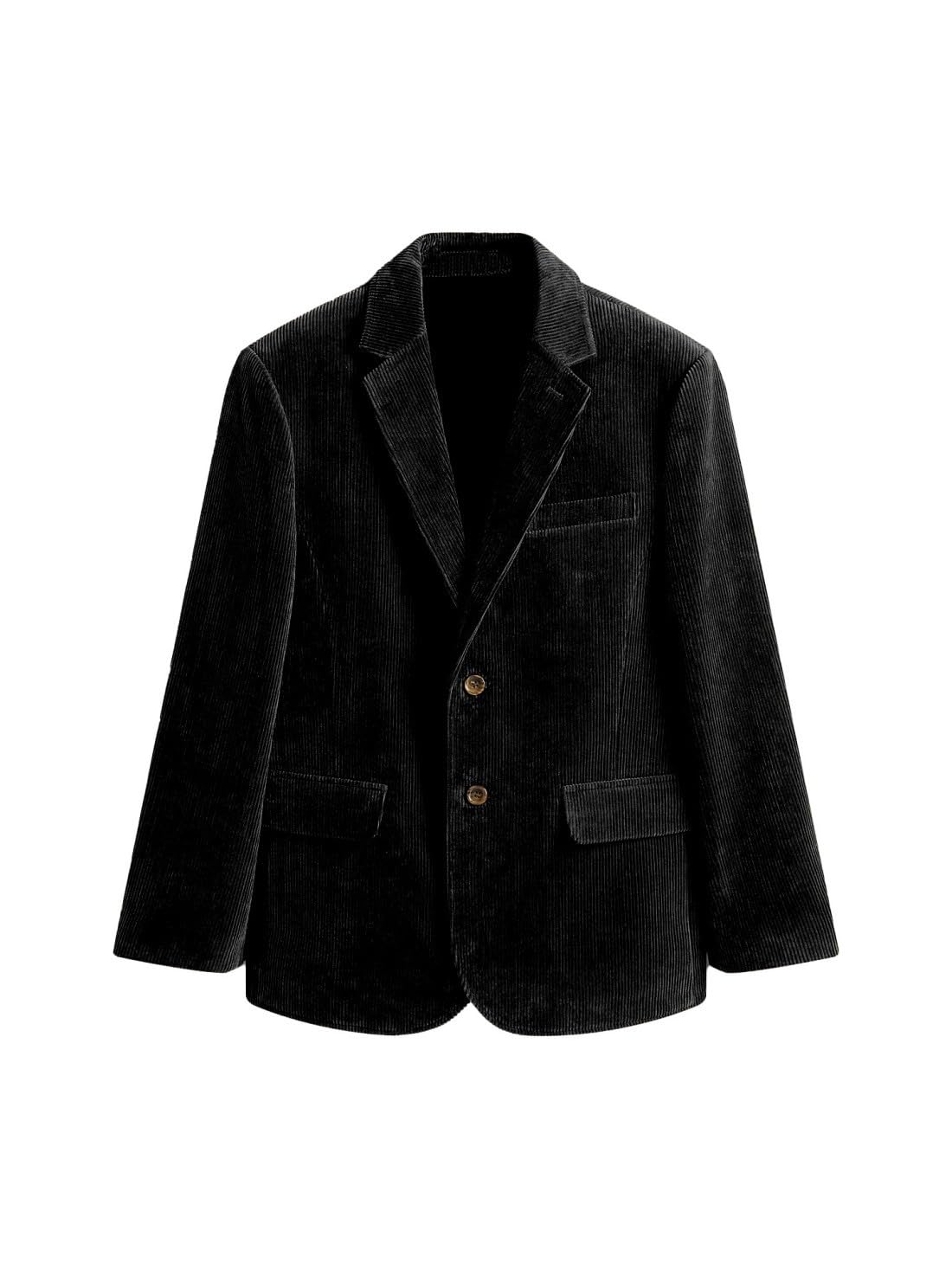 Blazer en velours côtelé pour homme - Coupe ajustée - Pour mariage - Classique - Pour le travail et le dîner