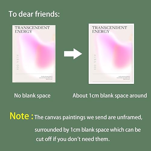 Miniatura 2 de 3 piezas de lienzo de energía de aura degradado rosa, arte de pared, afirmaciones positivas trippy, pósteres estéticos modernos y minimalistas con