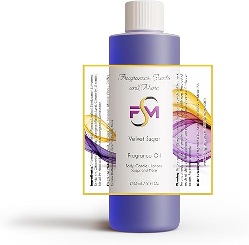 Miniatura 2 de Fragrances, Scents and More Velvet Sugar PerfumeAceite Corporal - Botella de plástico de 8 onzas líquidas (8.1 fl oz)