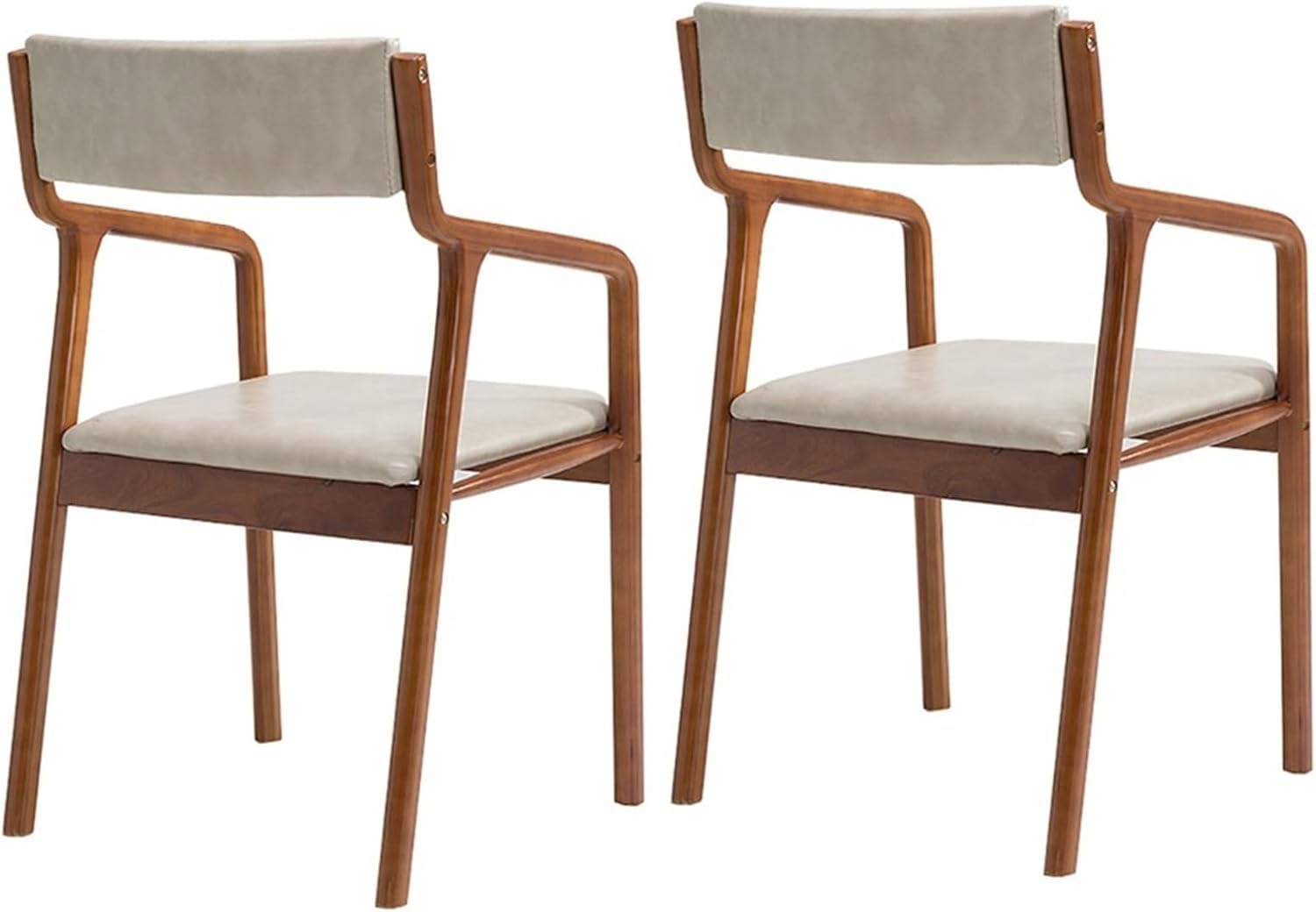 Chaises de bureau élégantes et rétro en bois massif pour cuisine et salle à manger