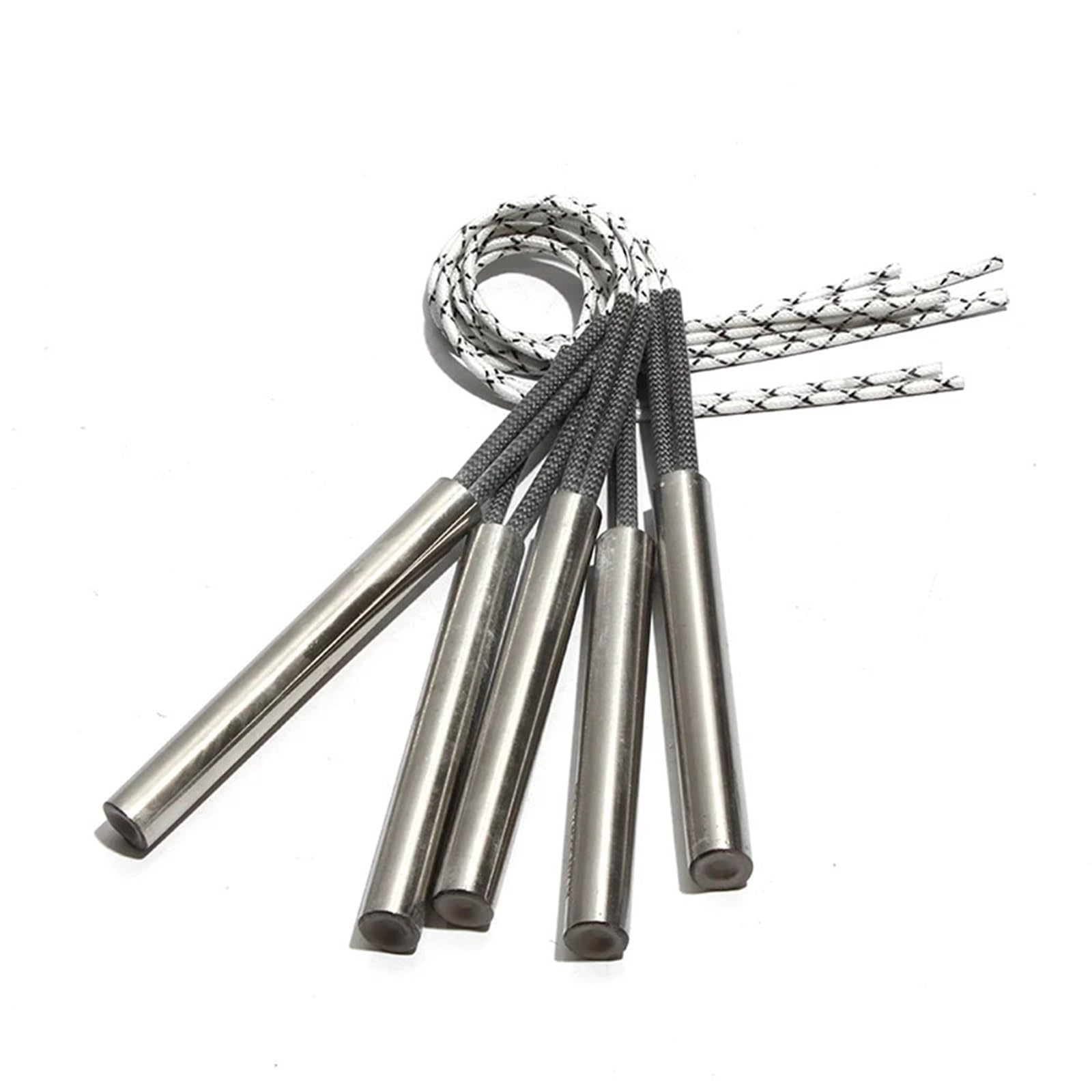 Patronenheizelement 7x25/28/30/32/35mm 316SS Rohr 220V/110V/380V Einzelkopf-Heizrohr 70W-100W 5Stk(110V,80W 7x28mm)