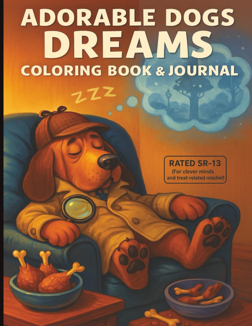 Adorable Dogs: Dreams Coloring Book & Journal