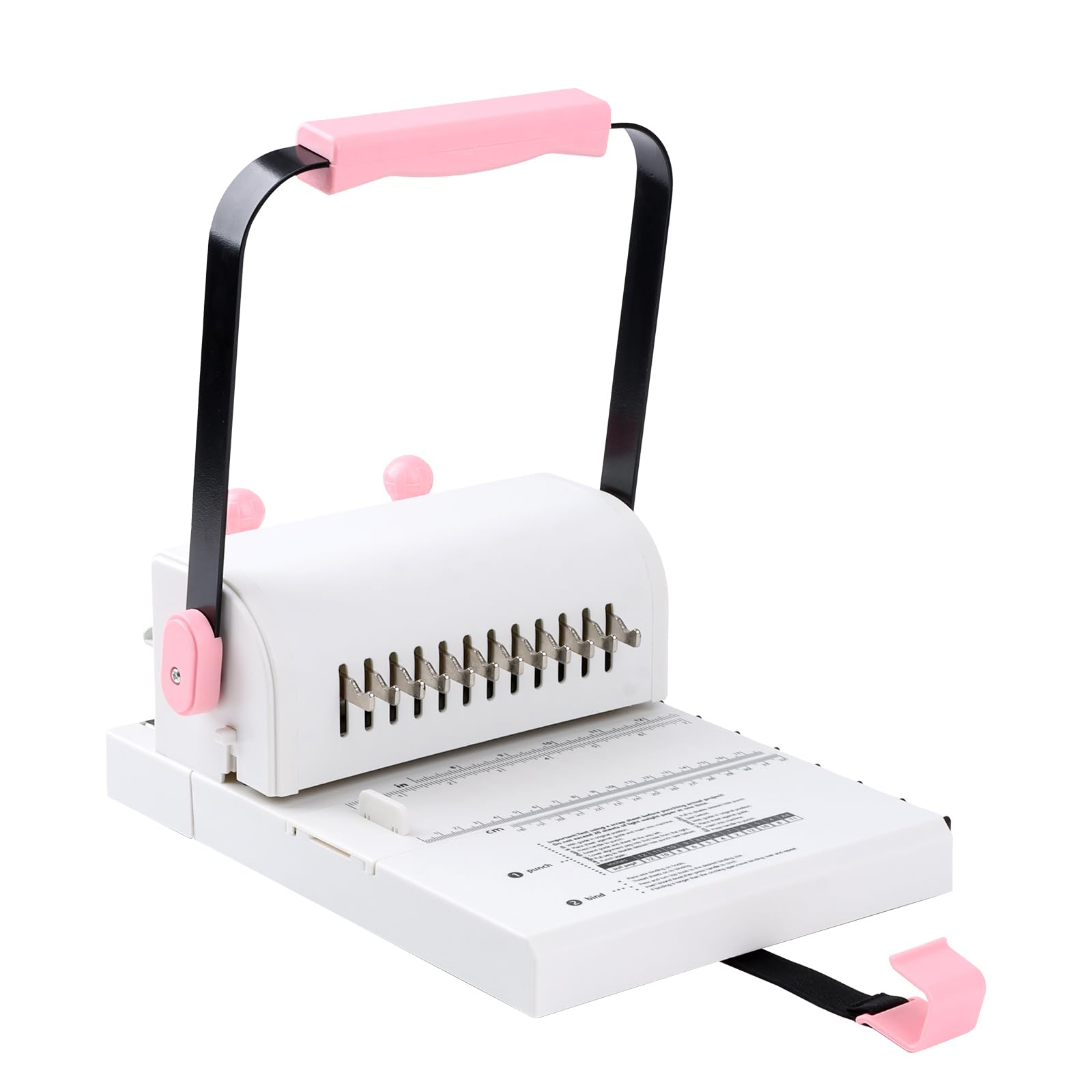 Cinch Book Binding Machine with Slide Ruler Compatible with Wire or Spiral Coils, Make Professional Thick Books,Notebooks,Calendars and More
