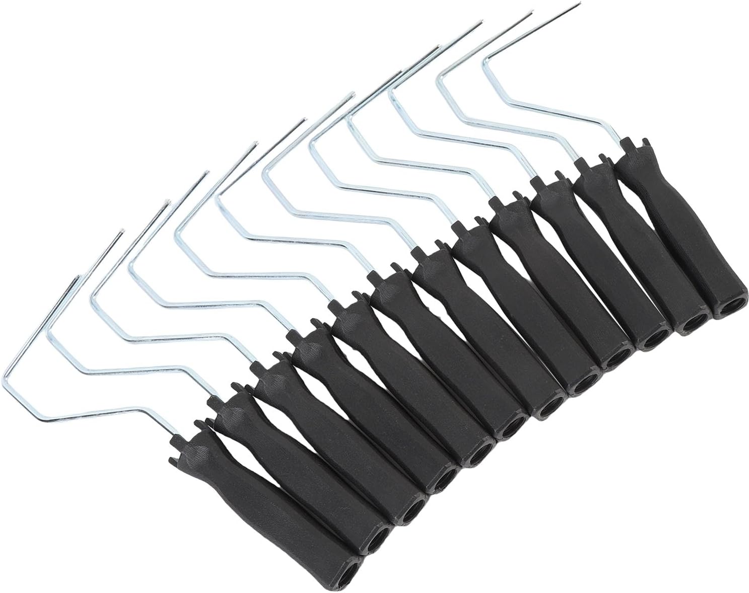 12pcs 4 Inch Paint Roller Handle, Reusable Steel Plastic Grip Roller Frame, for Wall Painting House Renovation with Lightweight and Compact Design, Easy Maneuverability