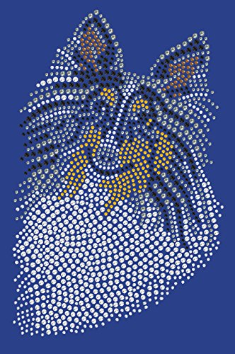 Sheltie Face (Tri Color) - Bling Rhinestone Dog Breed Bandana