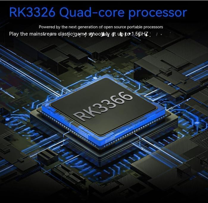 RGB10 MAX 2 Video Game Console, 5 "IPS Screen Handheld Game System Multi-Emulator 10000 Games, Retro Game Console Built-in Game 64G, (White) Plus Free toughened Film and Box