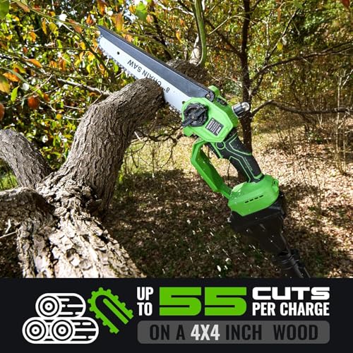 Image of 7 inch Chain Pitch: 1 /4 inch Low Profile 44Drive Links Replacement Chain For 2-in-1 Cordless Pole Saw & Mini Chainsaw .043 inch Gauge
