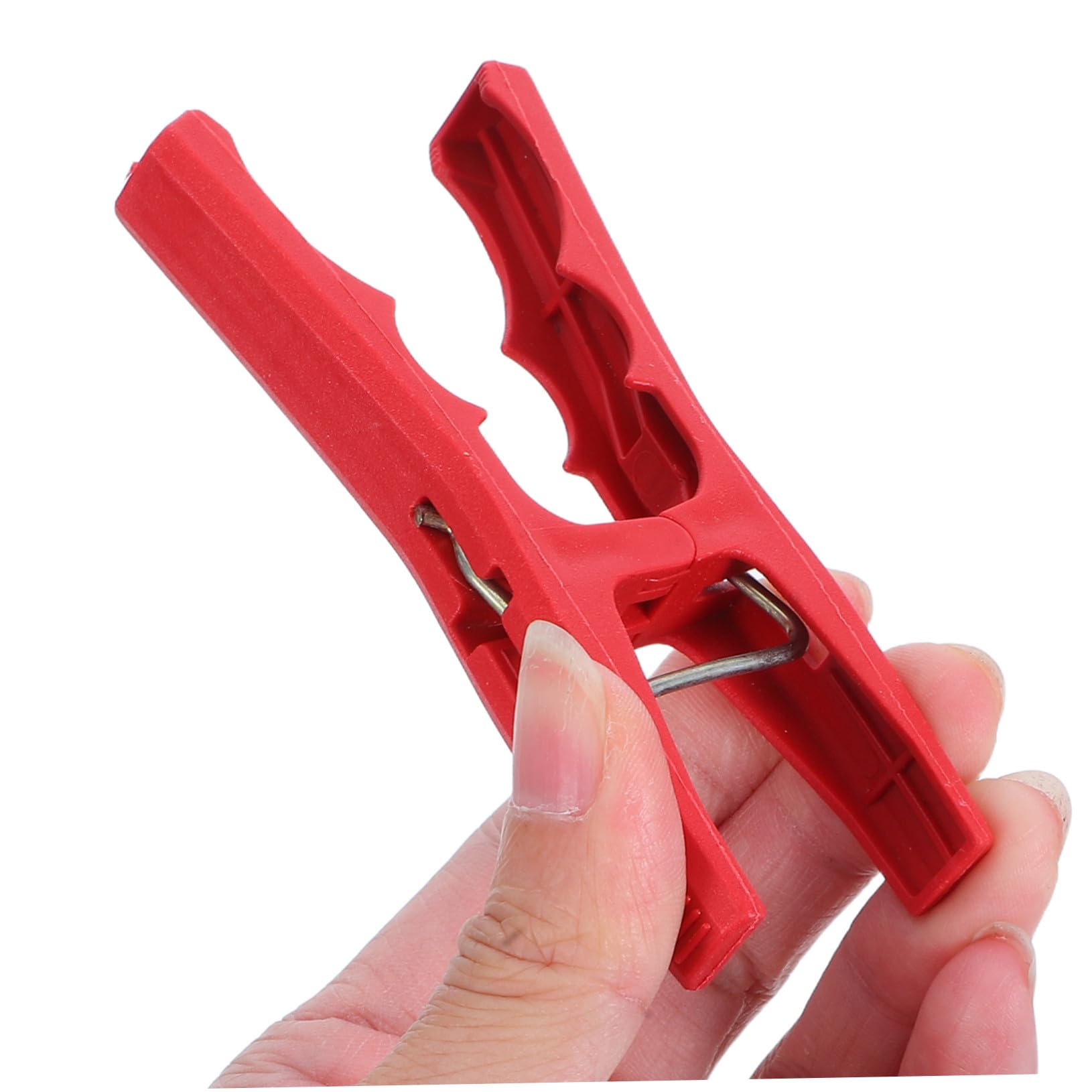INOOMP Clips de Support pour Plantes en Plastique, Lot de 100, Rouge