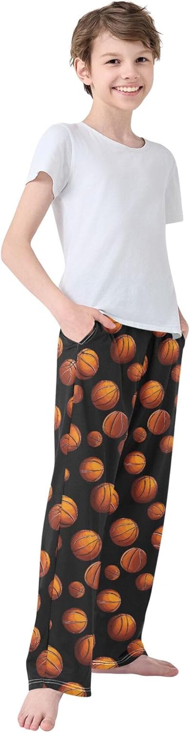 Highland Cow Pajama Pants Bull Buffalo Pajama Bottoms Soft Pjs Elastic Waist Lounge Pants 6-8Y - Image 5