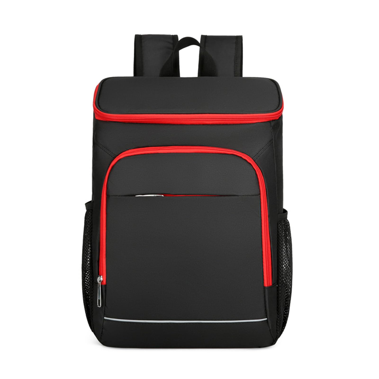 PORRASSO Cooler Backpack Insulated Lunch Bag 25L Leakproof Daypack Large Capacity Waterproof Picnic Backpack for Outdoor Travels Camping Beach BBQ Hiking Black Red