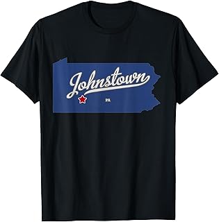 Johnstown Pennsylvania PA Map T-Shirt