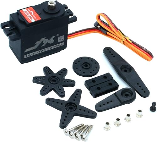 Miniatura 6 de Engranaje de dirección estándar de alta presión servo de Digitaces del engranaje del metal del alto esfuerzo de torsión de PDI-HV5523MG 50.7 lbs