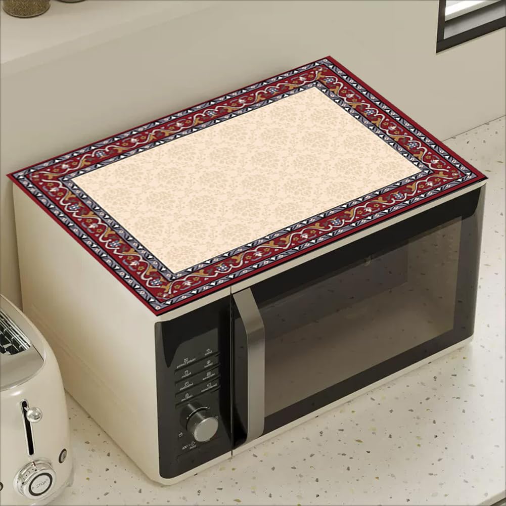 Tappetino per Lavatrice Sopra 60x60cm Antipolvere Tappetino Protettivo per Copertura Superiore per Lavatrice e Asciugatrice Protezione Tappetino Antiscivolo Copri Lavatrice Universale,A