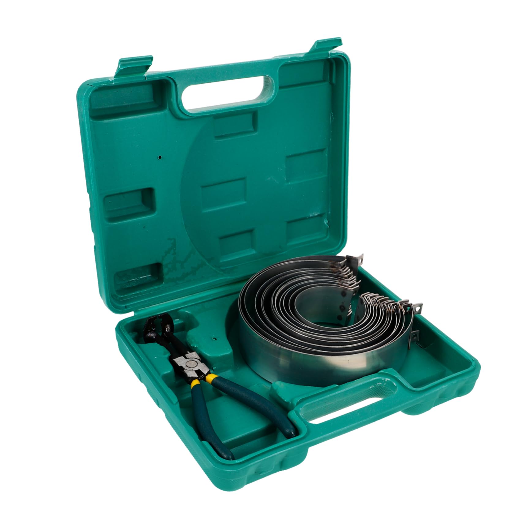 1set Pinze e Compressore Per Fasce Elastiche Di Pistone Strumento Per Installazione e Rimozione Piston Per Motori Auto Facile Da Usare e Ergonomico Kit Completo Per Riparazioni