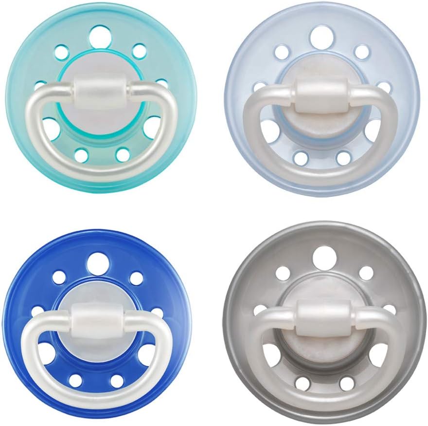 Nip Cherry Round Boy, Teat, 0-6 Months, Twin Pack 4 Colours
