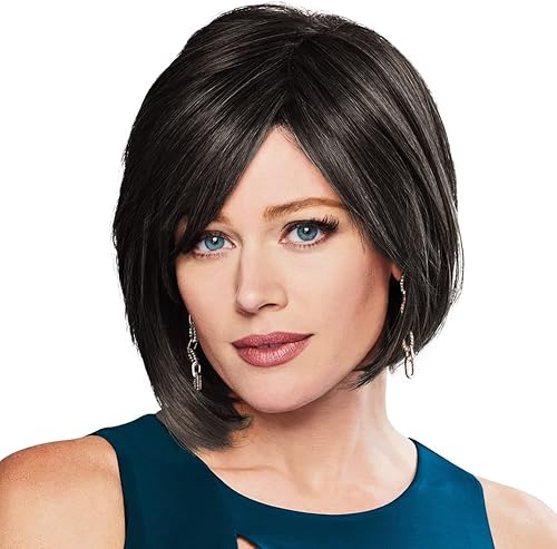 GABOR Peace Chin-Length Chic Layered Side Swept Wig by Hairuwear, Average Size C