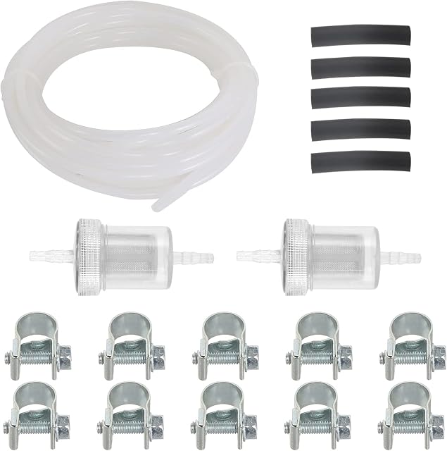 18pcs Car Air Parking Heater 2 x Fuel Filter Replacement Fuel Pipe 470499 Tube Replacement 5m Fuel Pipe Line Hose Clip Fuel Filter crudefor Webasto Eberspacher