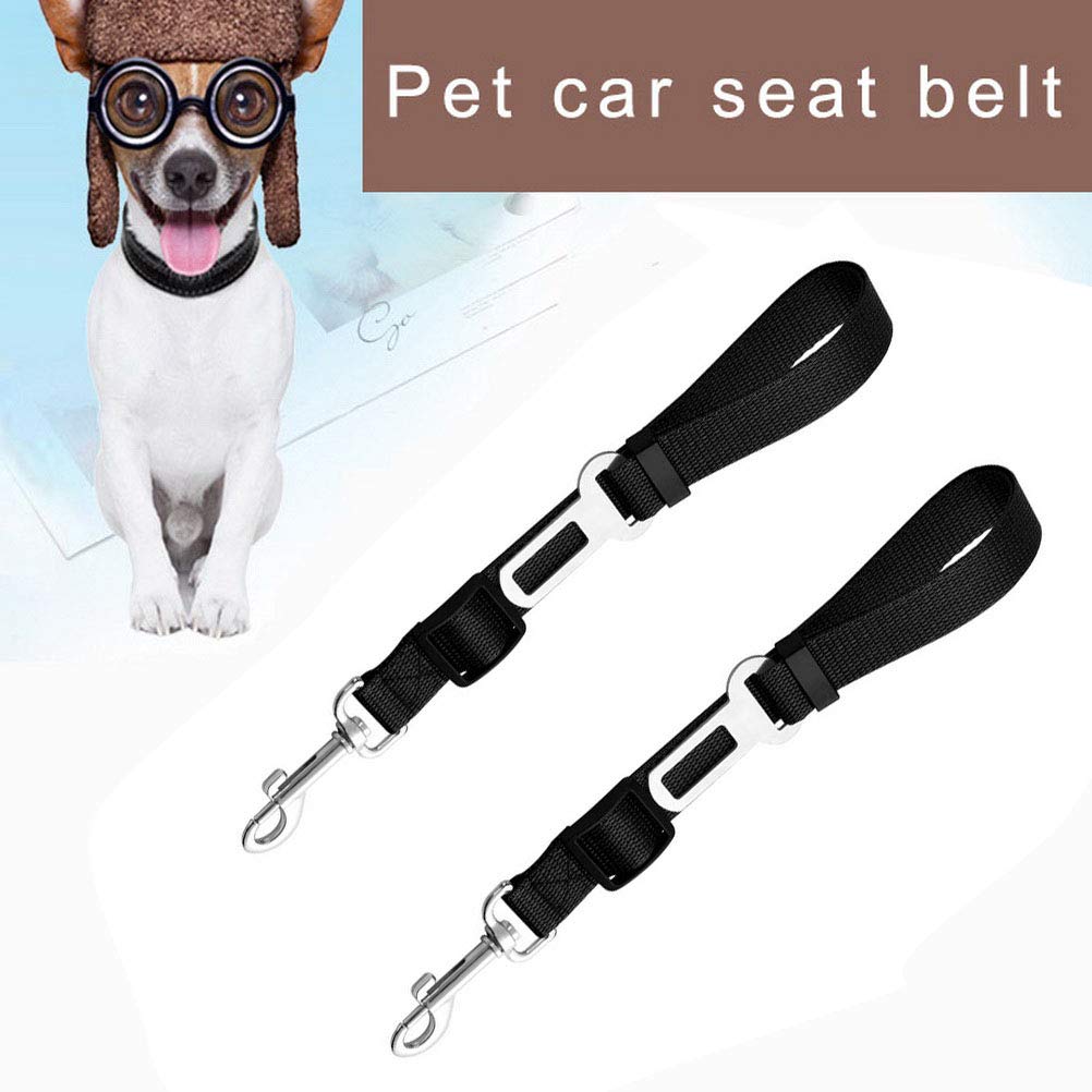 Voiture Ceinture de Securite pour Chien Indéchirable Réglable, 2 Pcs Harnais Voiture Chien Voiture Universel
