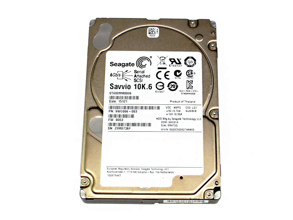 SEAGATE ST600MM0006 SAVVIO 10K 6 600GB 2 5 10000RPM 64MB SAS 6GB S HARD DRIVE
